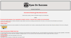 Desktop Screenshot of eyesonsuccess.net