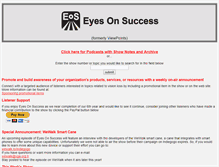 Tablet Screenshot of eyesonsuccess.net